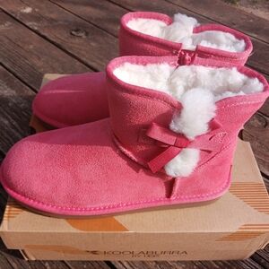 Koolaburra Kids Fuchsia Boots with Bow